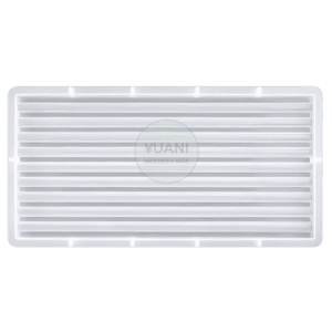 Molde bandeja rectangular acanalada