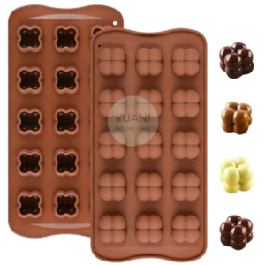 Molde para bombones, mini cubo burbuja
