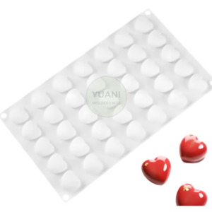 Molde corazones x 35