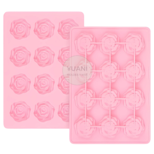 Molde rosas chicas, 12 cavidades
