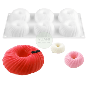 Molde Mousse Mini Postres Donas Torneadas