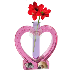 Molde florero corazón porta tubo