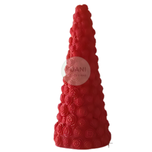 Molde árbol de navidad textura rosas