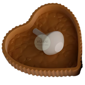 Molde bandeja corazón texturada