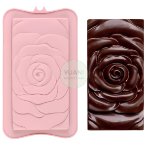 Molde tableta textura rosa
