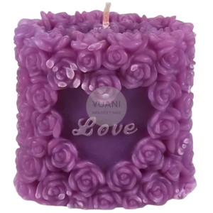 Molde cilindro de rosas LOVE