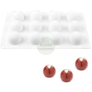 Molde esferas base plana 4 cm
