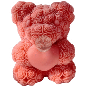 Molde osito textura rosas