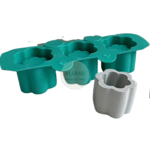 Molde mini macetas flor