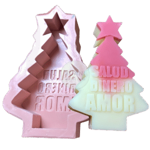 Molde árbol de navidad chico con 3 deseos