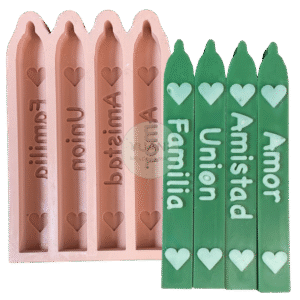 Molde 4 deseos con aplique corazón