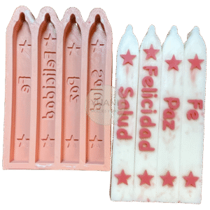 Molde 4 deseos con aplique estrella