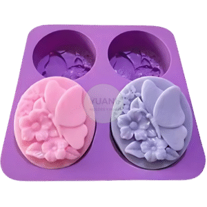 Molde jabones flores y mariposa