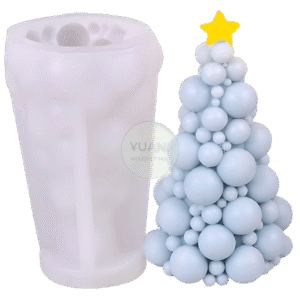 Molde pino navideño burbujas