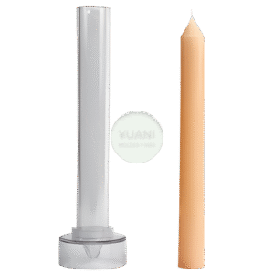 Molde de acrílico vela cilíndrica lisa 20 cm