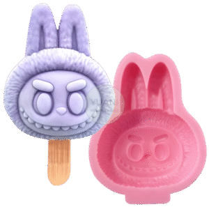 Molde paleta/vela labubu ojos abiertos