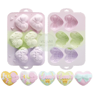 Molde jabones corazones con diseños