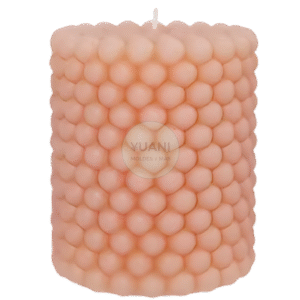 Molde vela cilindro de burbujas