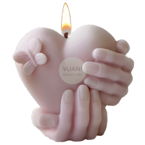 Molde corazón con mariposa