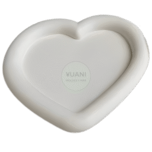 Molde bandejita corazón con borde