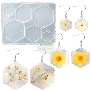 Molde colgantes/caravanas hexagonales