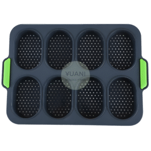 Asadera de silicona perforada, 8 cavidades