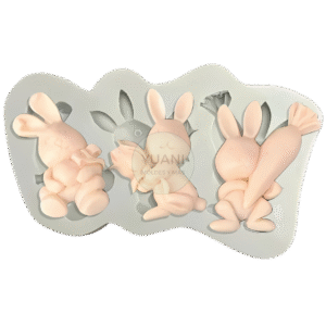 Molde conejos x 3