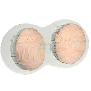 Molde medios huevos texturados