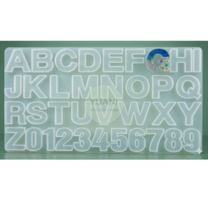 Molde abecedario invertido