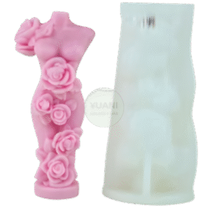 Molde cuerpo de mujer con rosas