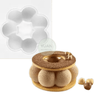 Molde mini postre/vela dona burbujas