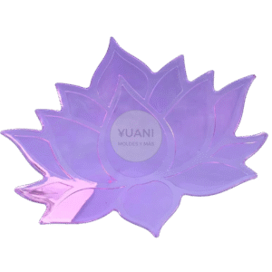 Molde bandejita plana flor de loto