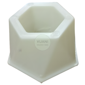 Molde plástico, maceta hexagonal