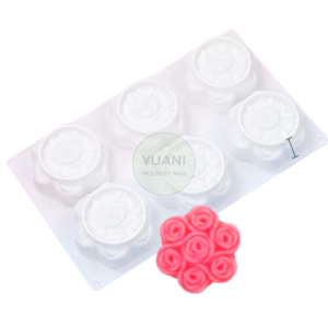 Molde círculos de rosas