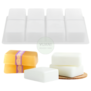 Molde jabones rectangulares x 8