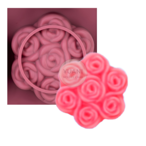 Molde círculo de rosas