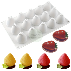 Molde frutillas grandes x 15