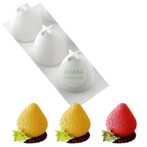 Molde frutillas x 3
