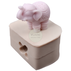 Molde elefante chico de la suerte