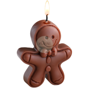 Molde muñeco de jengibre con moño