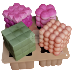 Molde cubos 4 diseños