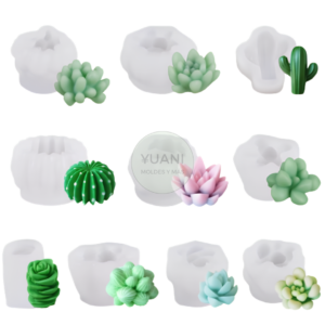 Set de 10 moldes de suculentas