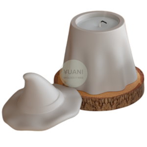 Molde porta velas sombrero de bruja