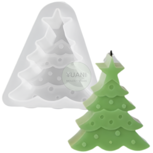 Molde pino navideño plano